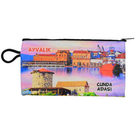 Ayvalik Themed Turkish Woven Wallet 183x97x8 mm - 3