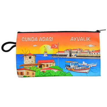 Ayvalik Themed Turkish Woven Wallet 183x97x8 mm - 4