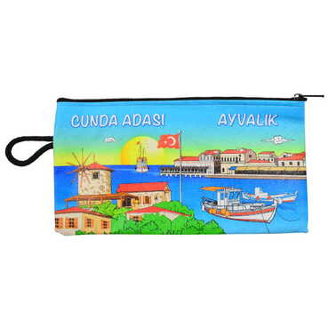 Ayvalik Themed Turkish Woven Wallet 183x97x8 mm - 7