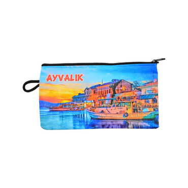 Ayvalik Themed Turkish Woven Wallet 183x97x8 mm - 9