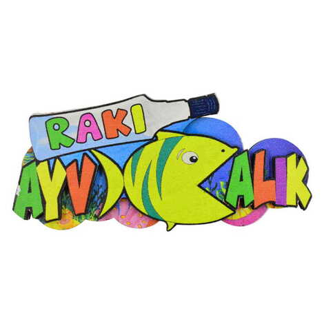 Ayvalik Themed Wooden Customised 2D Souvenir Fridge Magnet - 5