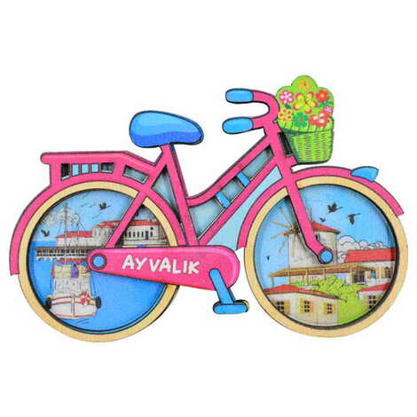 Ayvalik Themed Wooden Customised 2D Souvenir Fridge Magnet - 8