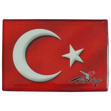 Toptan Bayrak Temalı Myros Dikdörtgen Magnet 80x55 mm - 4