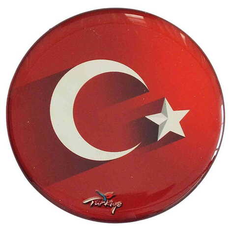 Toptan Bayrak Temalı Myros Yuvarlak Magnet 67 mm - 4