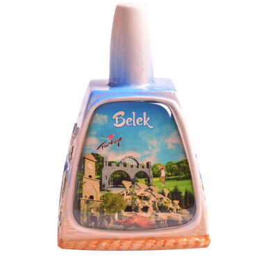 Belek Themed Collectible Souvenir Turkish Ceramic Bell - 5