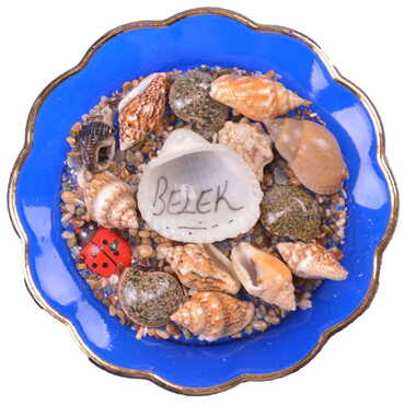 Belek Themed Customised Sea Shell Plate Magnet 73 Mm - 3