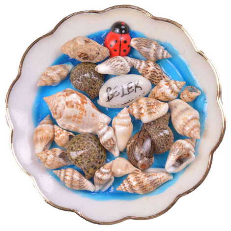 Belek Themed Customised Sea Shell Plate Magnet 73 Mm - 4