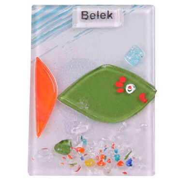 Belek Themed Glass Fridge Magnet - 3