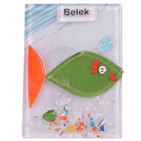 Belek Themed Glass Fridge Magnet - 3