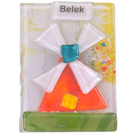 Belek Themed Glass Fridge Magnet - 6