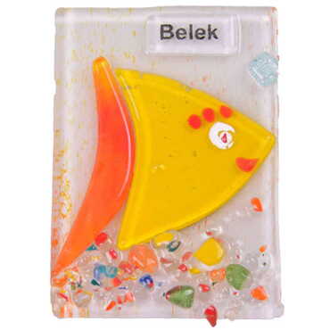 Belek Themed Glass Fridge Magnet - 7