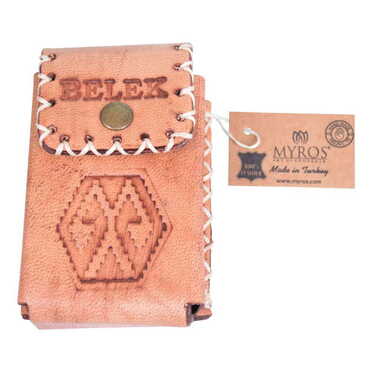 Belek Themed Leather Cigarette Case - 4