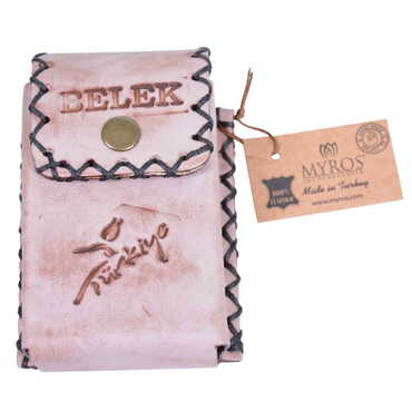 Belek Themed Leather Cigarette Case - 6