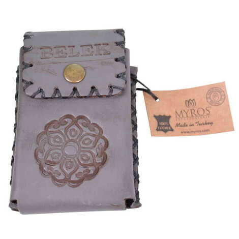 Belek Themed Leather Cigarette Case - 7