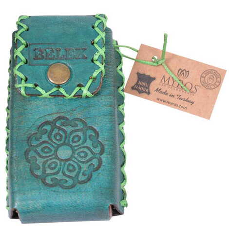 Belek Themed Leather Cigarette Case - 12