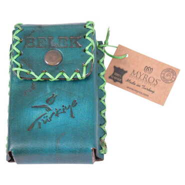 Belek Themed Leather Cigarette Case - 14