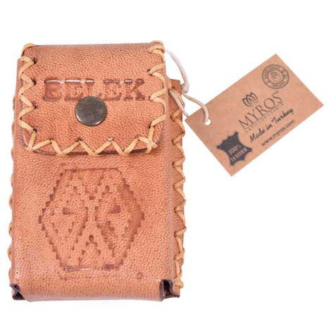 Belek Themed Leather Cigarette Case - 17