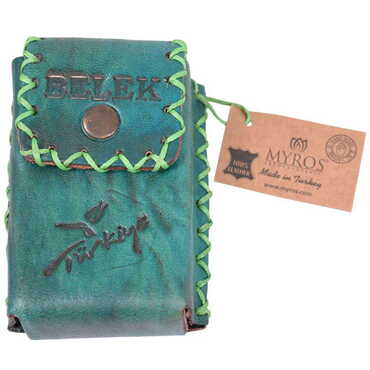 Belek Themed Leather Cigarette Case - 18