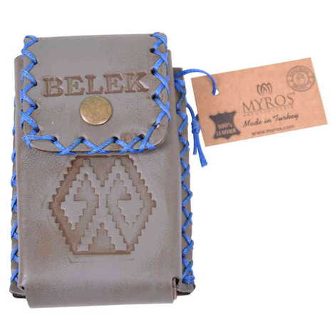 Belek Themed Leather Cigarette Case - 19