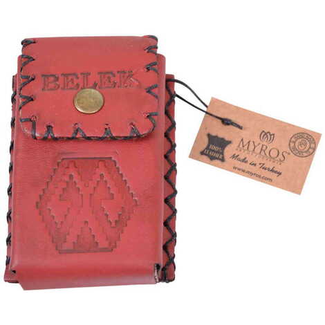 Belek Themed Leather Cigarette Case - 21