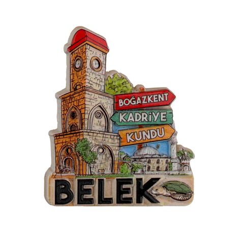 Belek Themed Polyester Printed Fridge Magnet - 12