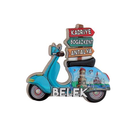 Belek Themed Polyester Printed Fridge Magnet - 6