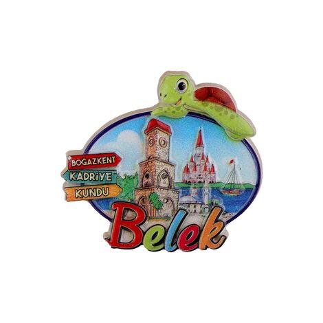 Belek Themed Polyester Printed Fridge Magnet - 3