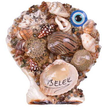 Belek Themed Sea Shell Souvenir Fridge Magnet - 4