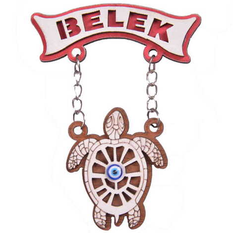 Belek Themed Wooden Customised Souvenir Fridge Magnet - 3