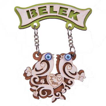 Belek Themed Wooden Customised Souvenir Fridge Magnet - 4