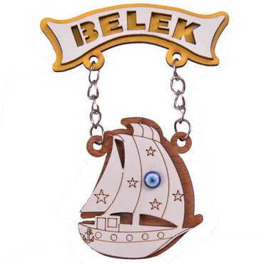 Belek Themed Wooden Customised Souvenir Fridge Magnet - 12