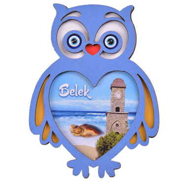 Belek Themed Wooden Cute Animals Souvenşr Fridge Magnet Serie C 90x120 mm - 3