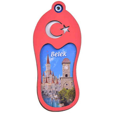 Belek Themed Wooden Cute Animals Souvenşr Fridge Magnet Serie C 90x120 mm - 4