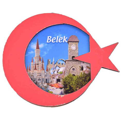 Belek Themed Wooden Cute Animals Souvenşr Fridge Magnet Serie C 90x120 mm - 19