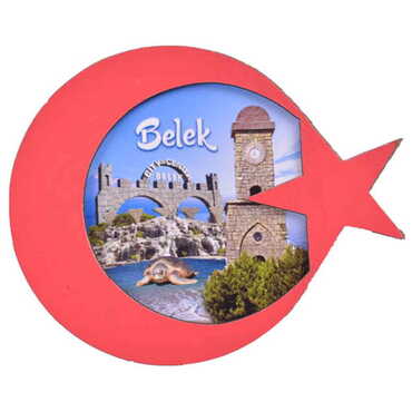 Belek Themed Wooden Cute Animals Souvenşr Fridge Magnet Serie C 90x120 mm - 20