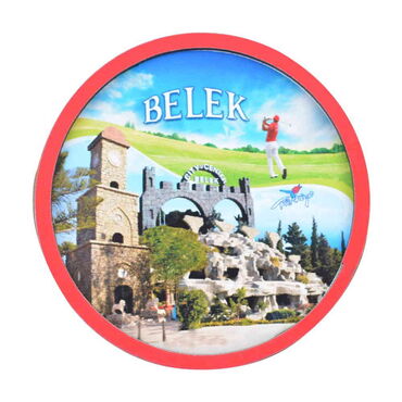 Belek Themed Wooden Cute Animals Souvenşr Fridge Magnet Serie C 90x120 mm - 25