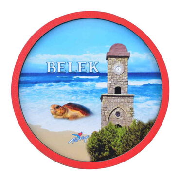 Belek Themed Wooden Cute Animals Souvenşr Fridge Magnet Serie C 90x120 mm - 32