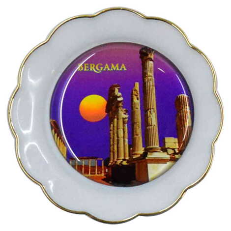 Toptan Bergama Temalı Myros Tabak Magnet 73 mm - 5