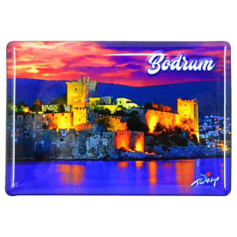 Toptan Bodrum Temalı Myros Dikdörtgen Magnet 80x55 mm - 4