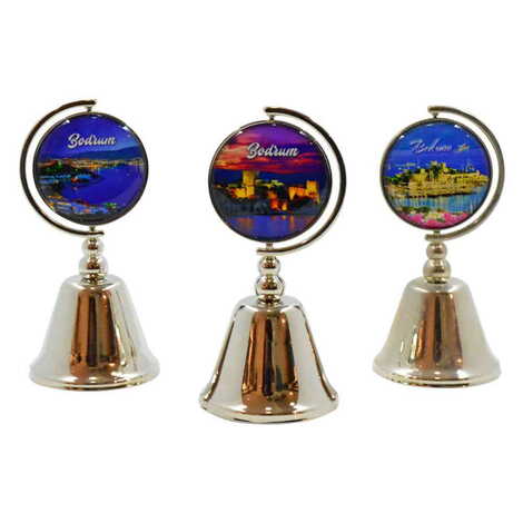 Bodrum Themed Collectible Souvenir Metal Bell 44x90 mm - 2