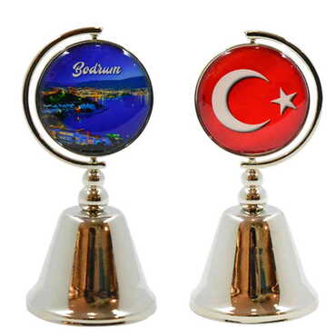 Bodrum Themed Collectible Souvenir Metal Bell 44x90 mm - 5