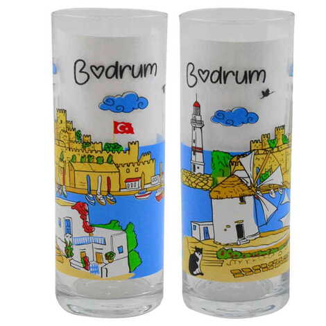 Bodrum Themed Custom Printed Raki-Ouzo Glass - 5