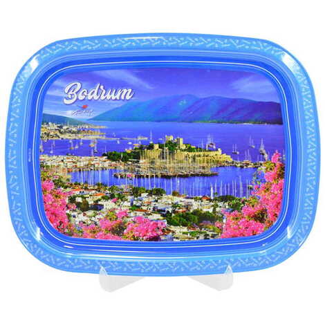 Bodrum Themed Customised Printed Tin Serving Tray 305x235 mm - 5