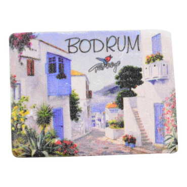 Bodrum Themed Customised Stone Fridge Magnet 60x45 mm - 6