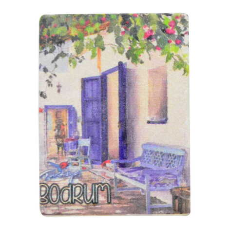 Bodrum Themed Customised Stone Fridge Magnet 60x45 mm - 7