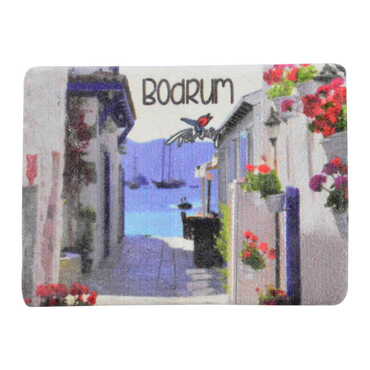 Bodrum Themed Customised Stone Fridge Magnet 60x45 mm - 8