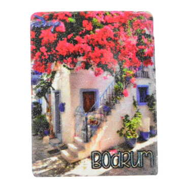 Bodrum Themed Customised Stone Fridge Magnet 60x45 mm - 11