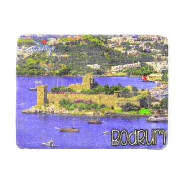 Bodrum Themed Customised Stone Fridge Magnet 60x45 mm - 12