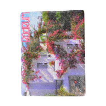 Bodrum Themed Customised Stone Fridge Magnet 60x45 mm - 13