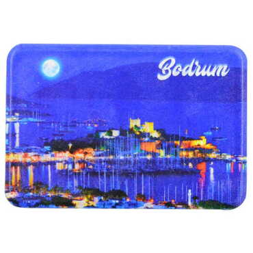 Bodrum Themed Customised UV Printed Plastic Base Rectangle Fridge Magnet 80x50 mm - 6